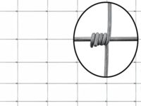 Plasă gard înnodată - 200 cm - 19 fire - 2-2,5 mm - 50 m